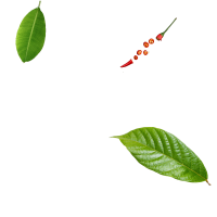 leaves and pepper